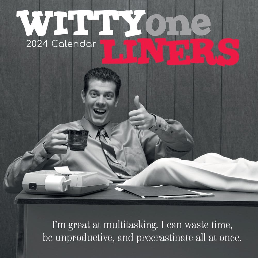Witty One Liners 2024 Wall Calendar