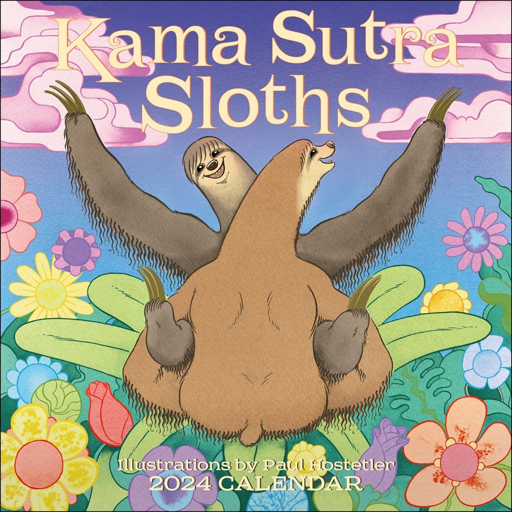 Kama Sutra Sloths 2024 Wall Calendar