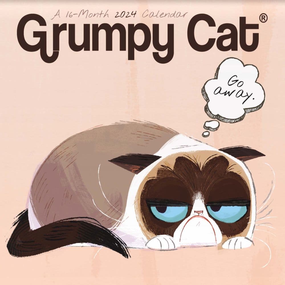 Grumpy Cat 2024 Mini Wall Calendar