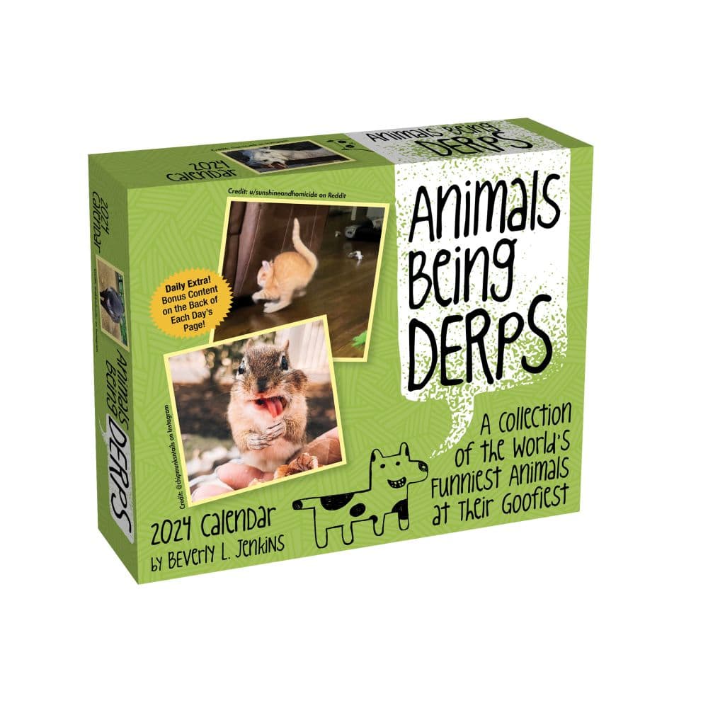Animals Being Derps 2024 Desk Calendar