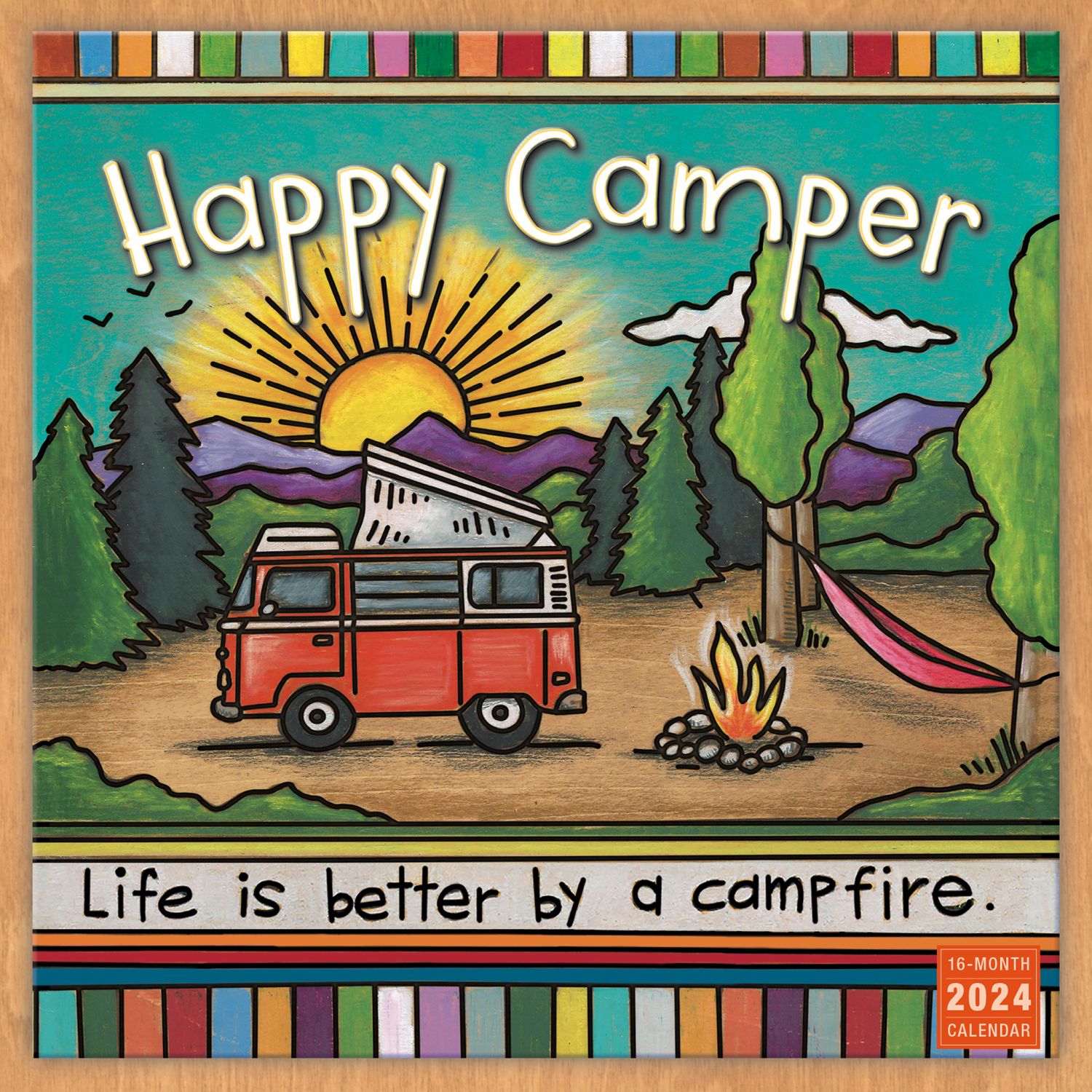 Happy Camper 2024 Wall Calendar