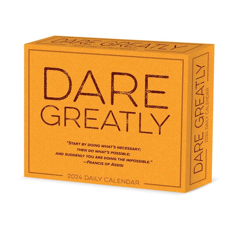 Dare Greatly 2024 Desk Calendar