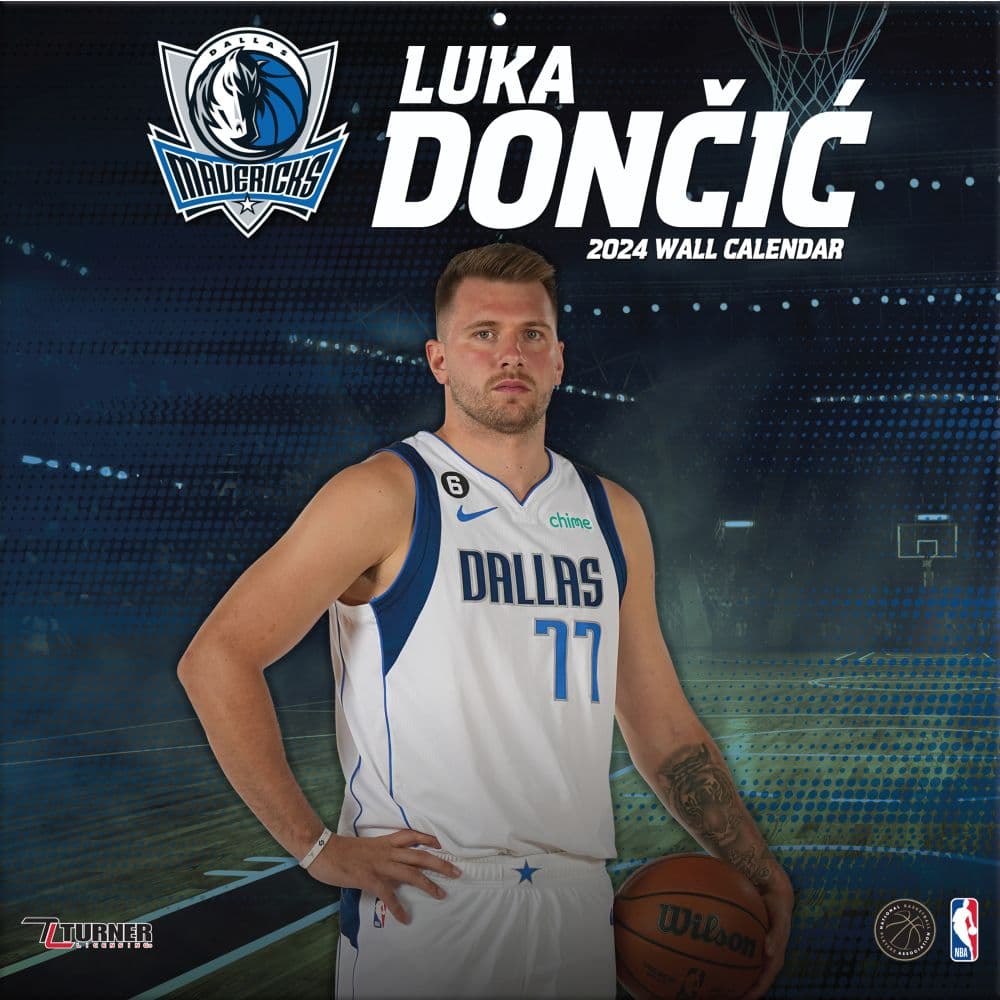NBA Luka Doncic 2024 Wall Calendar