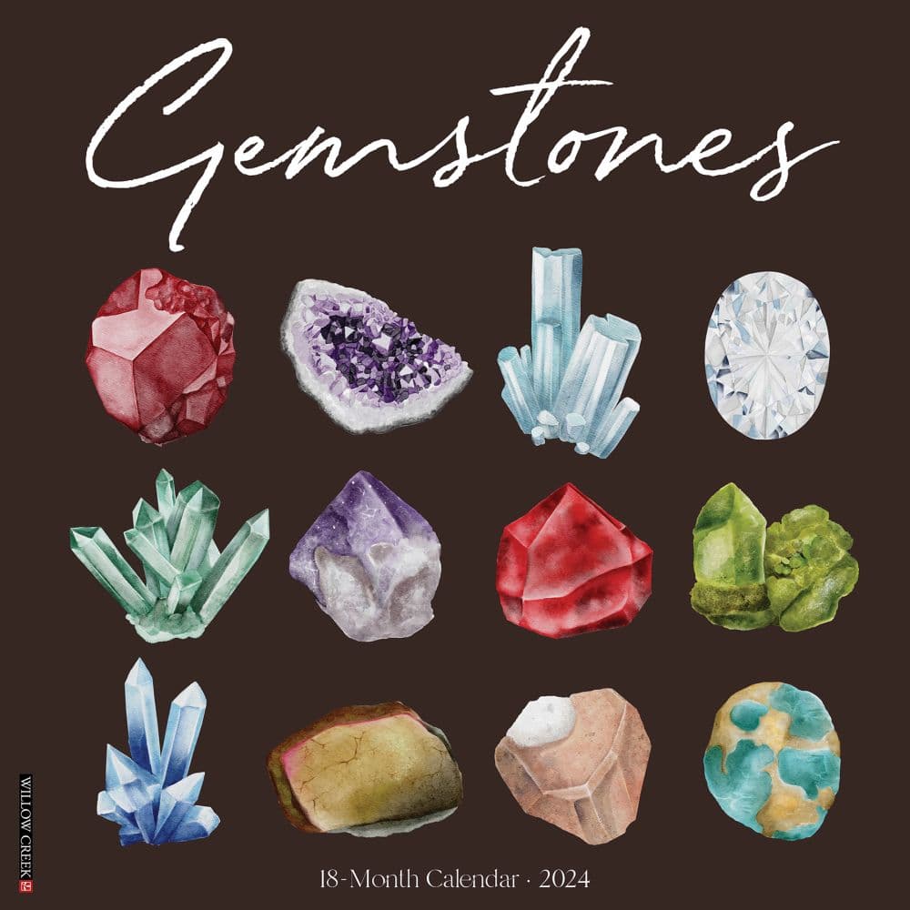 Gemstones 2024 Wall Calendar