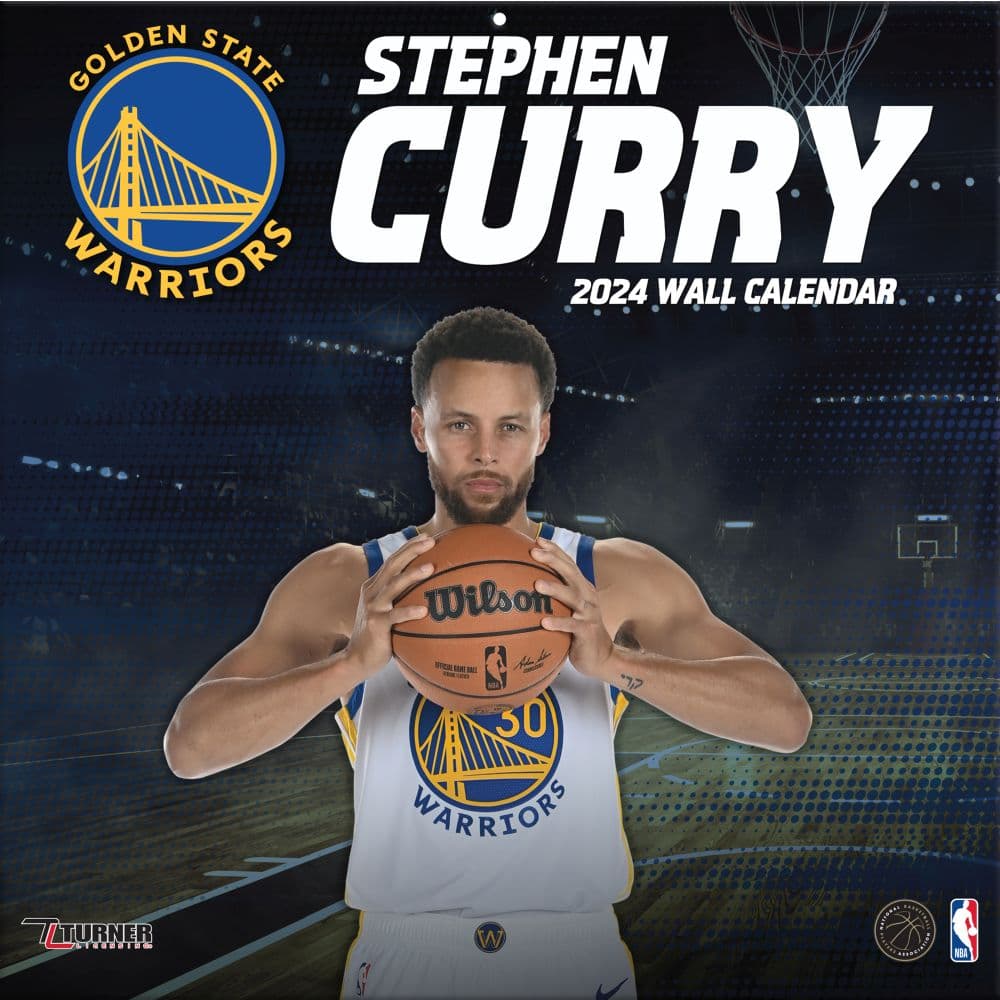NBA Stephen Curry 2024 Wall Calendar