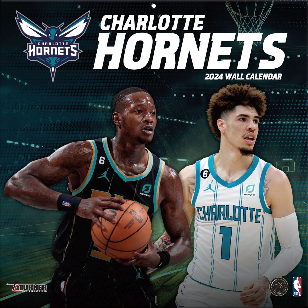 NBA Charlotte Hornets 2024 Wall Calendar