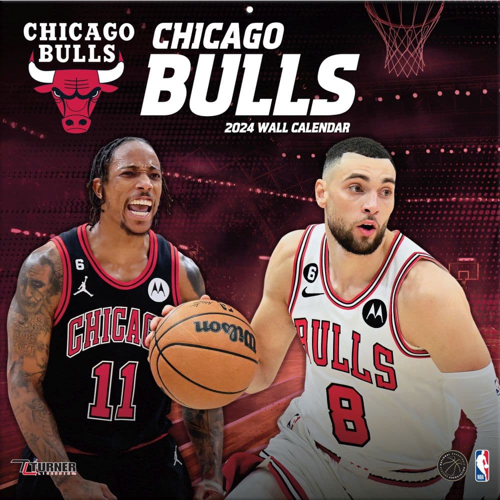 NBA Chicago Bulls 2024 Wall Calendar