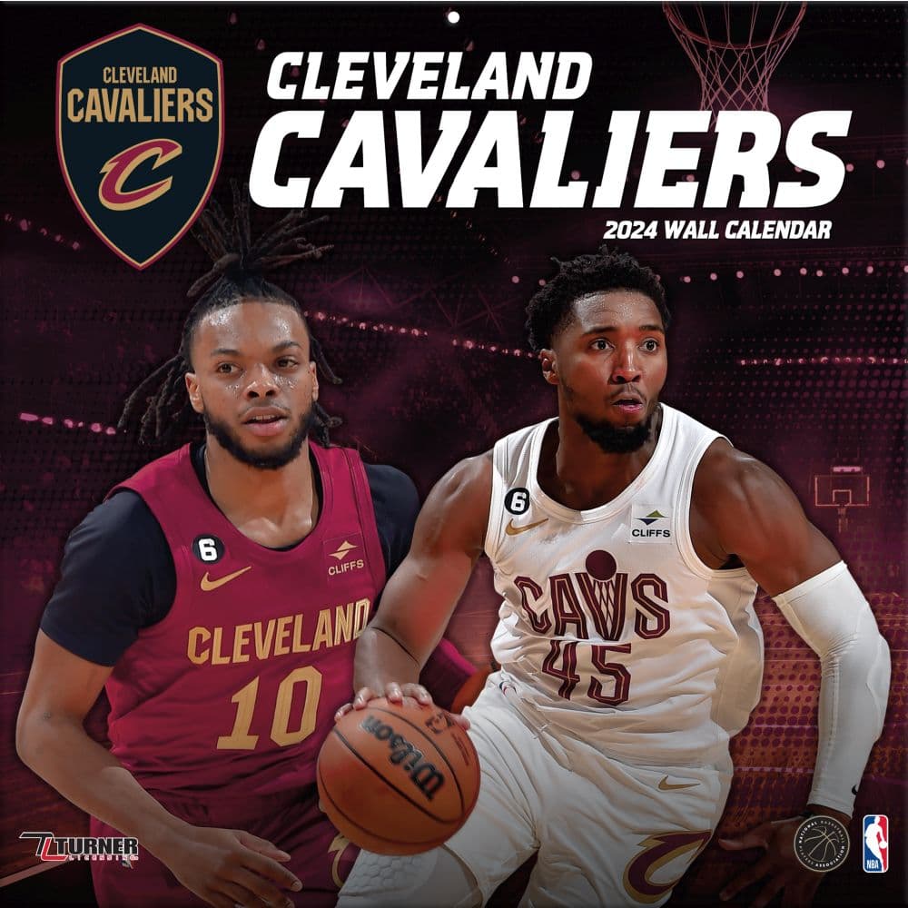 NBA Cleveland Cavaliers 2024 Wall Calendar
