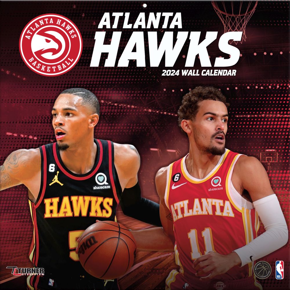 NBA Atlanta Hawks 2024 Wall Calendar