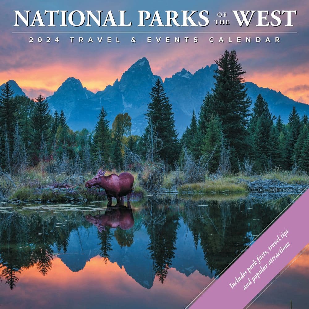 Natl Parks West Travel & Events 2024 Wall Calendar