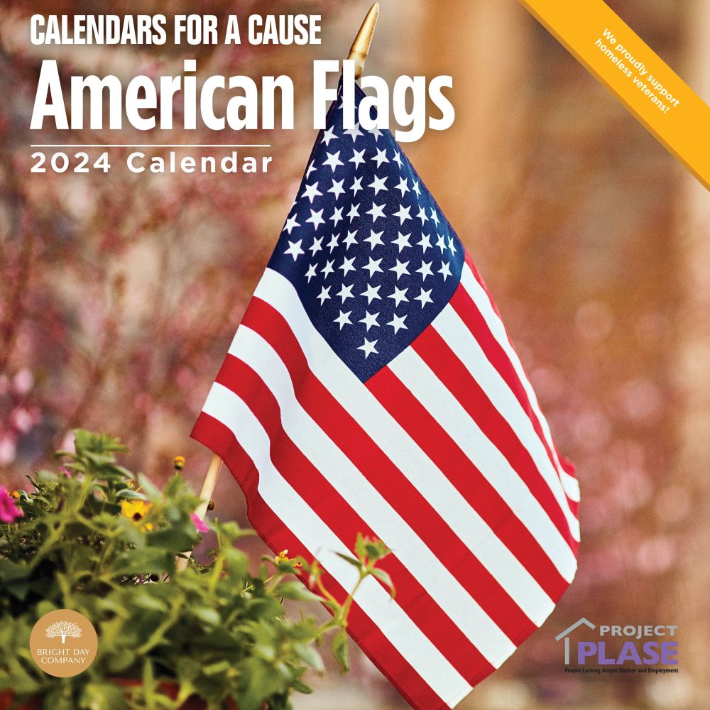 American Flags 2024 Wall Calendar