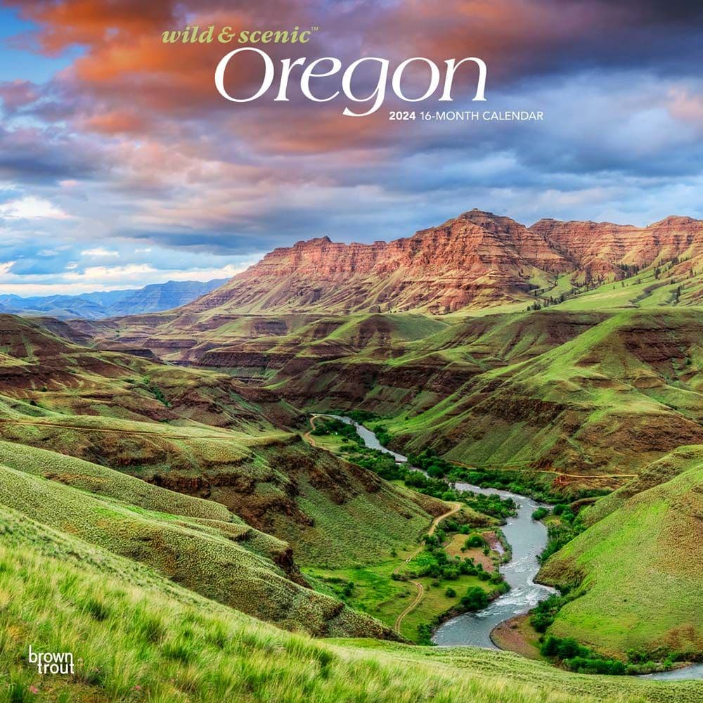Oregon Wild and Scenic 2024 Wall Calendar
