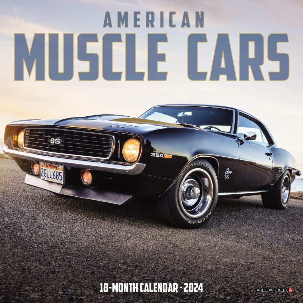 American Muscle Cars 2024 Mini Wall Calendar