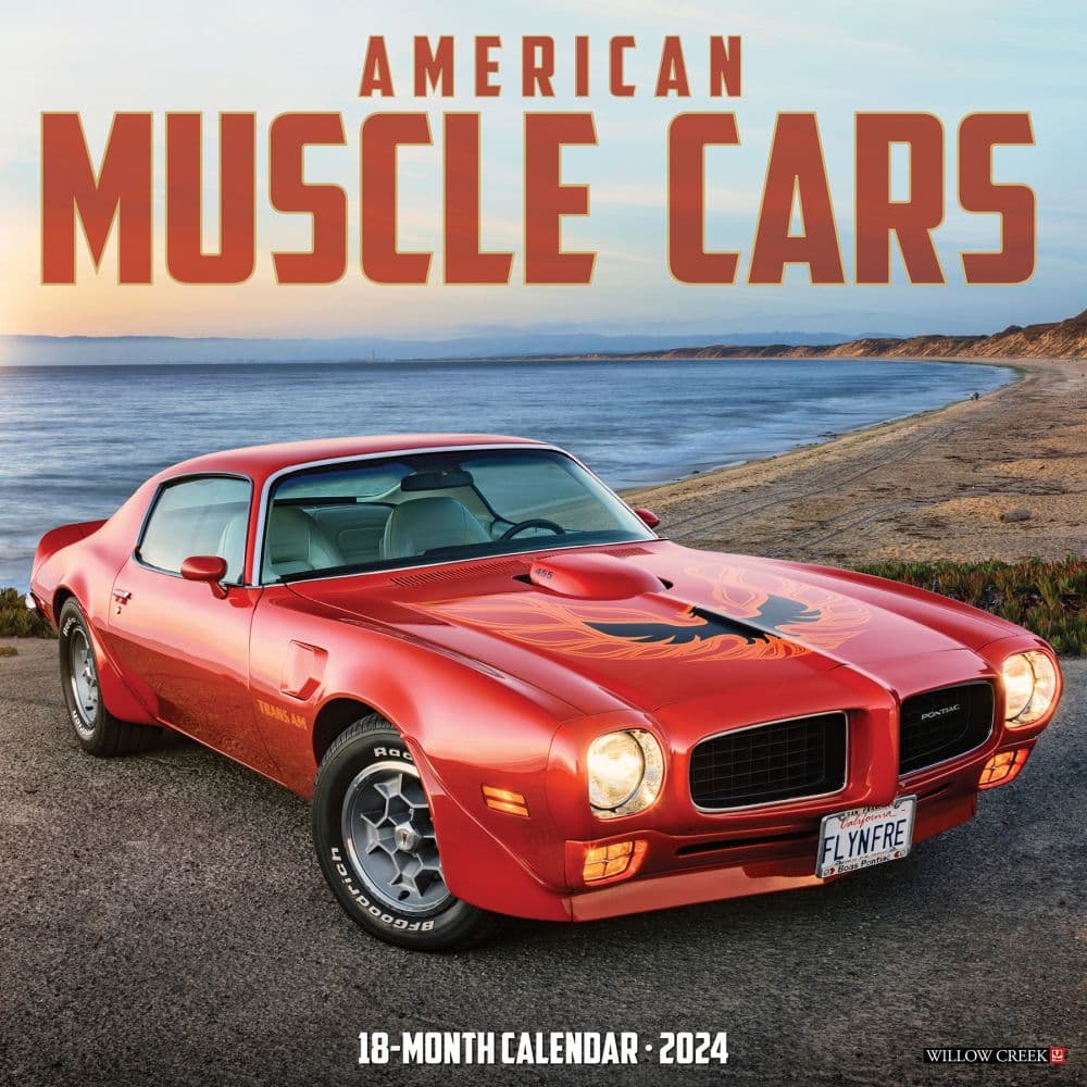 American Muscle Cars 2024 Wall Calendar
