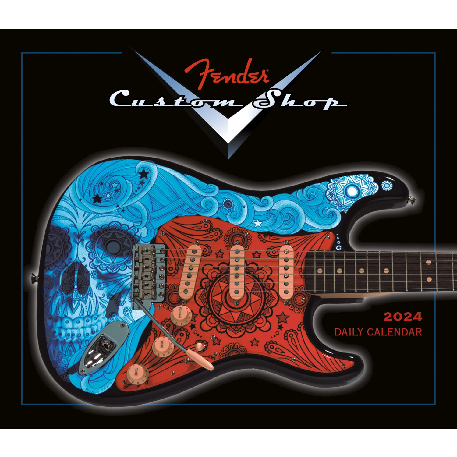 Fender Custom Shop Guitars 2024 Desk Calendar