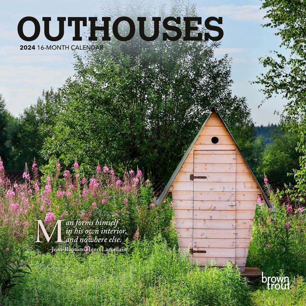Outhouses 2024 Mini Wall Calendar