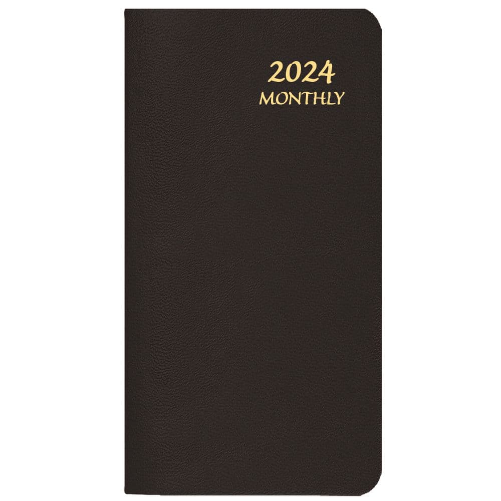 Black Monthly 2024 Pocket Planner