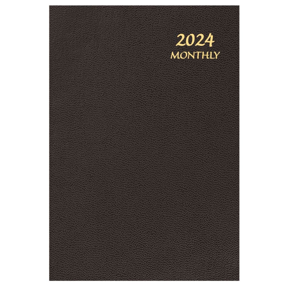 Black 2024 Monthly Planner