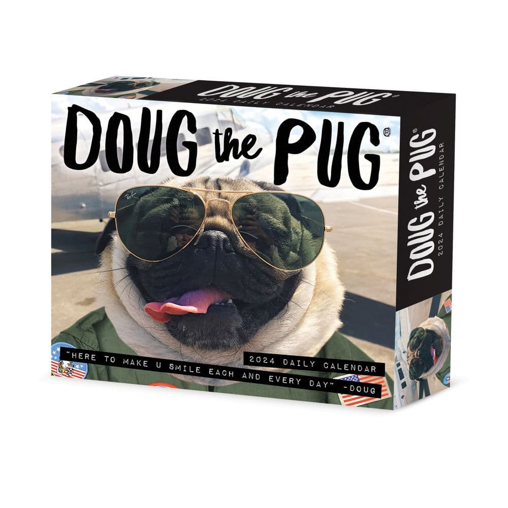 Doug the Pug 2024 Desk Calendar