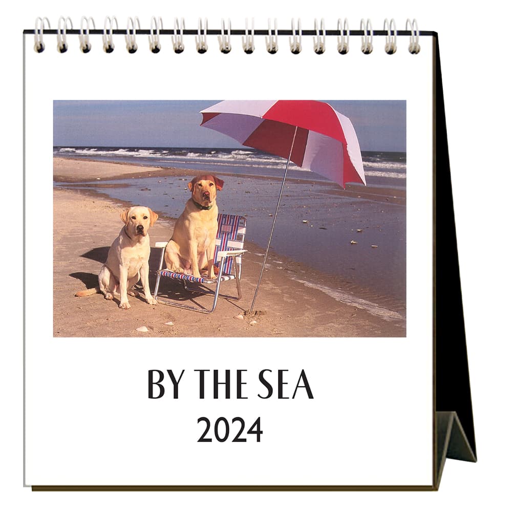 By the Sea 2024 Easel Desk Calendar