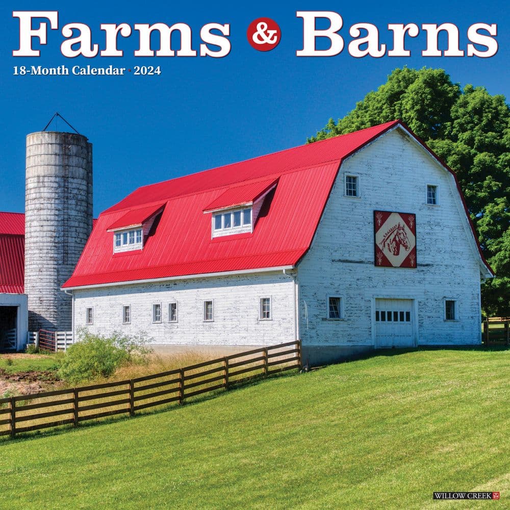 Farms & Barns 2024 Wall Calendar