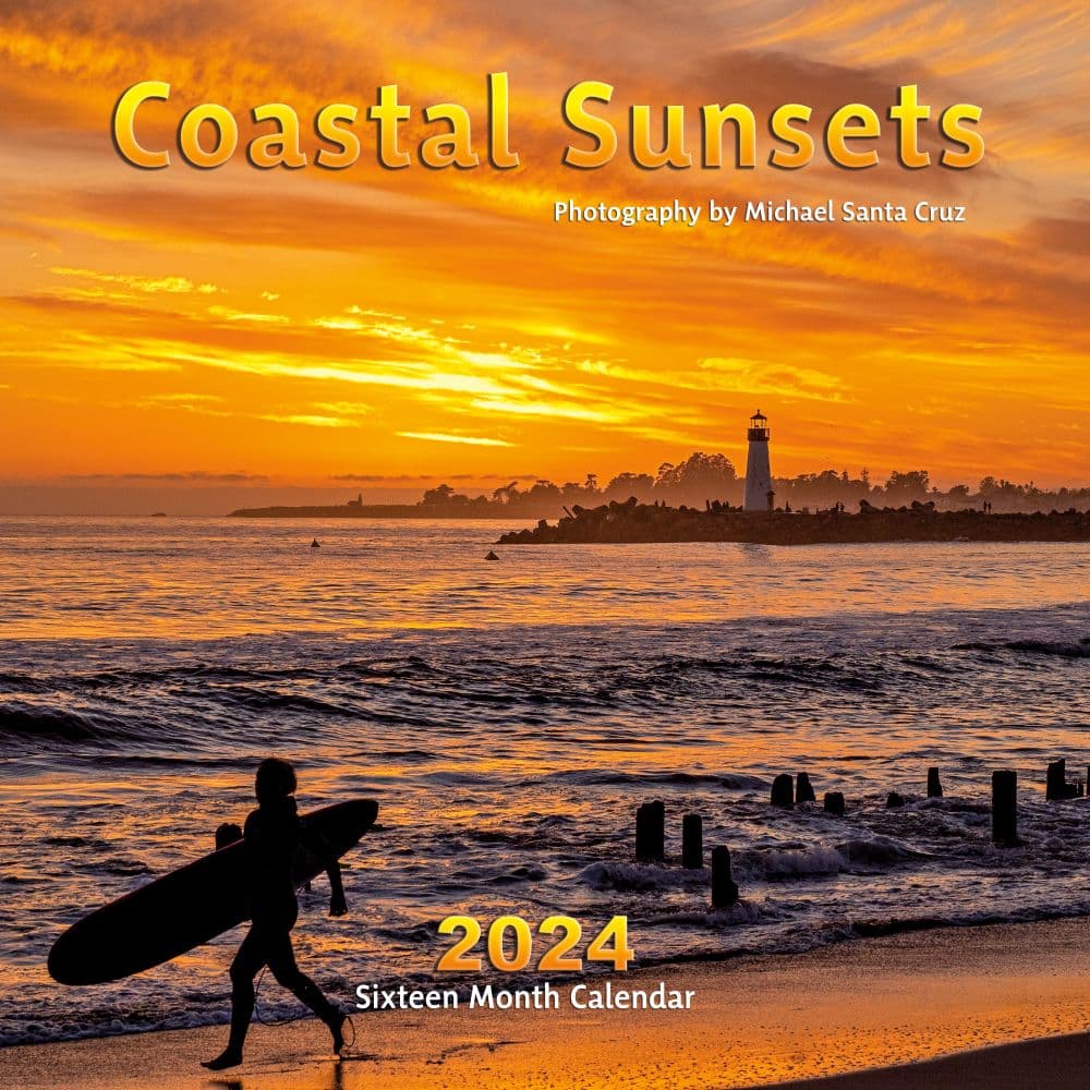Coastal Sunsets 2024 Wall Calendar
