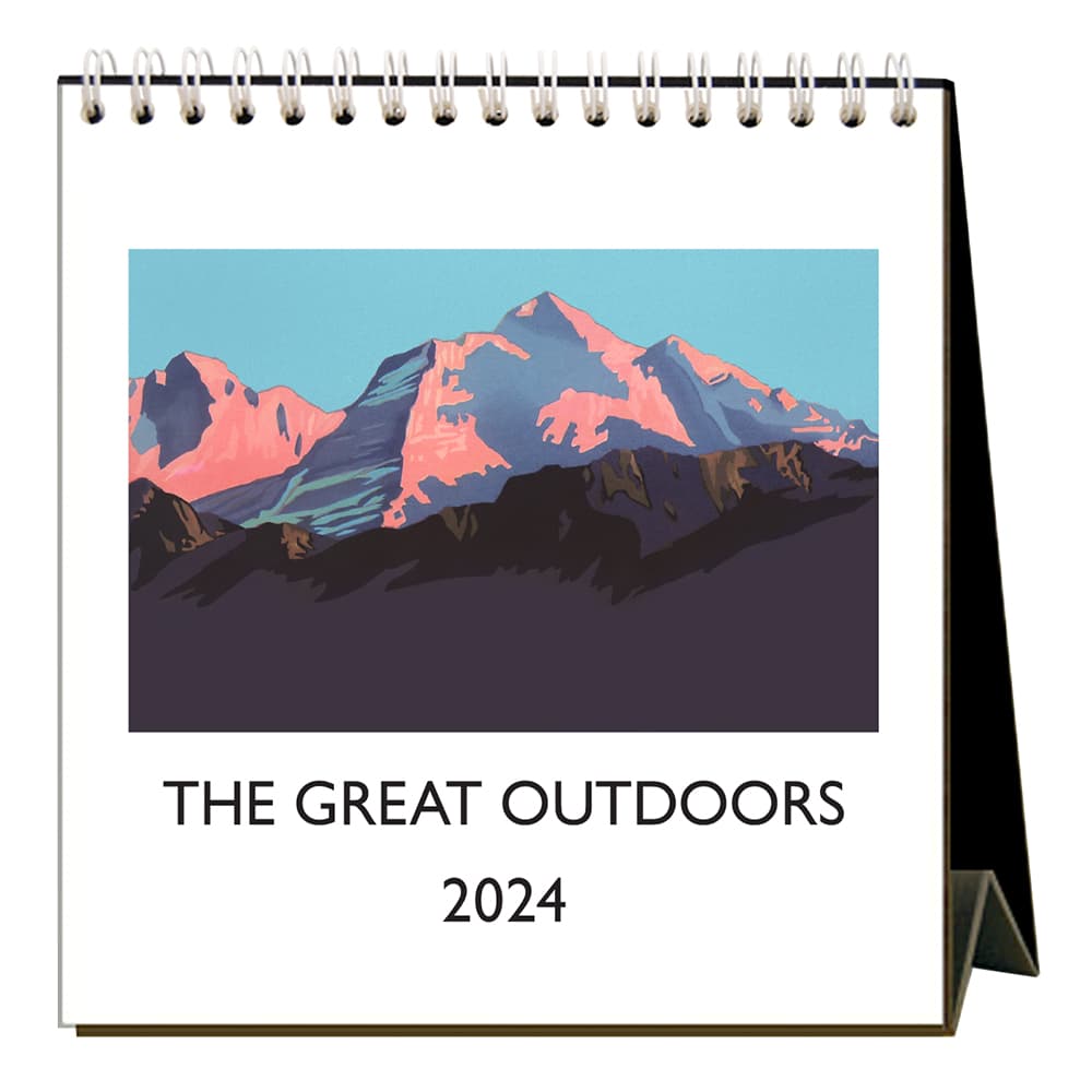 Great Outdoors 2024 Easel Desk Calendar