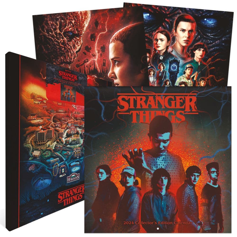 Stranger Things Collectors Edition 2024 Wall Calendar