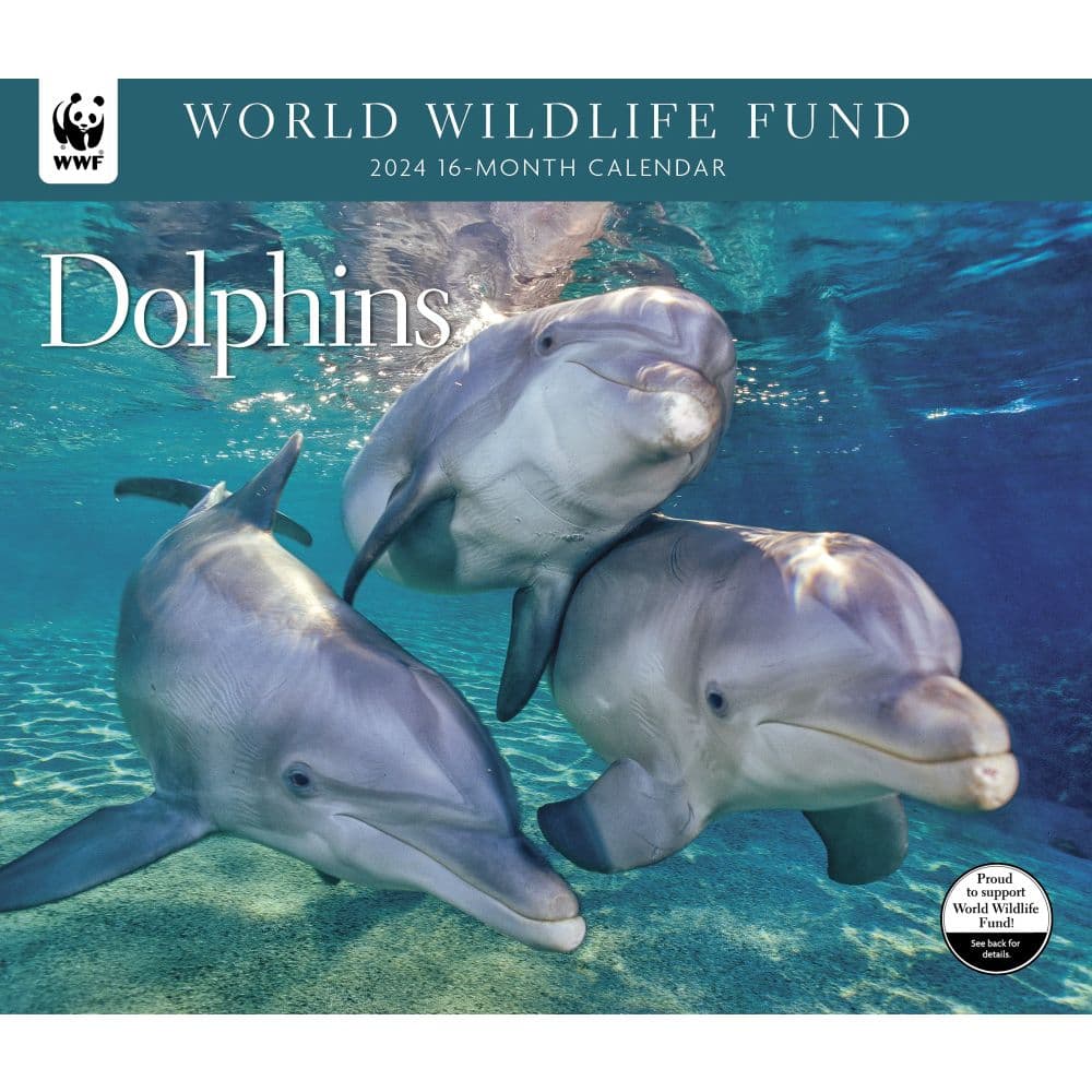 Dolphins WWF 2024 Wall Calendar