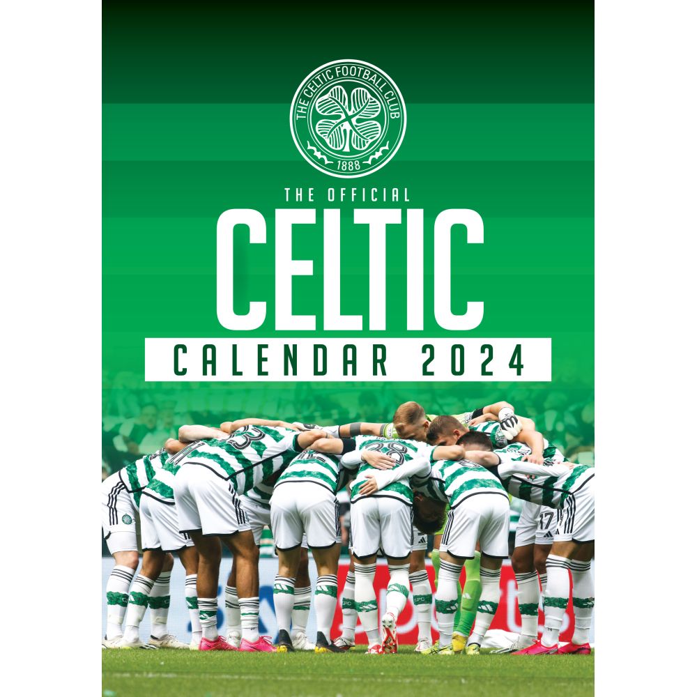 Celtic FC Soccer Poster 2024 Wall Calendar