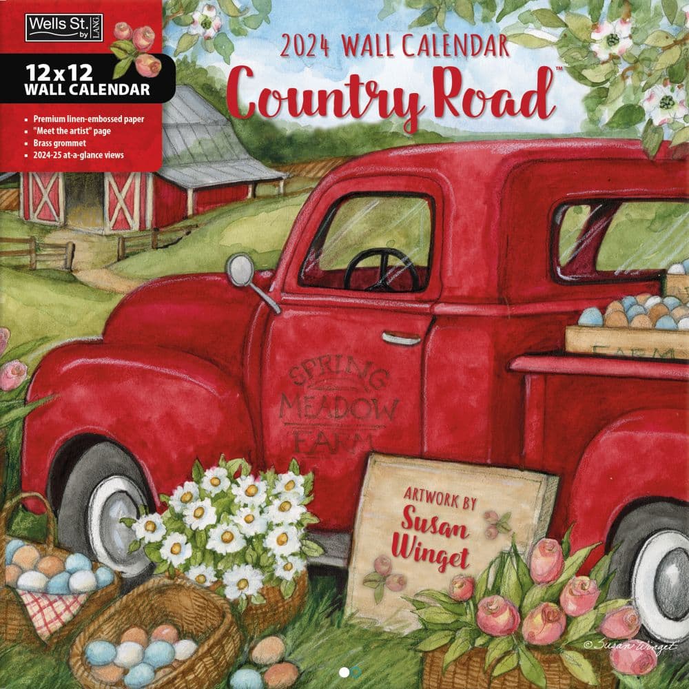 Country Road 2024 Wall Calendar