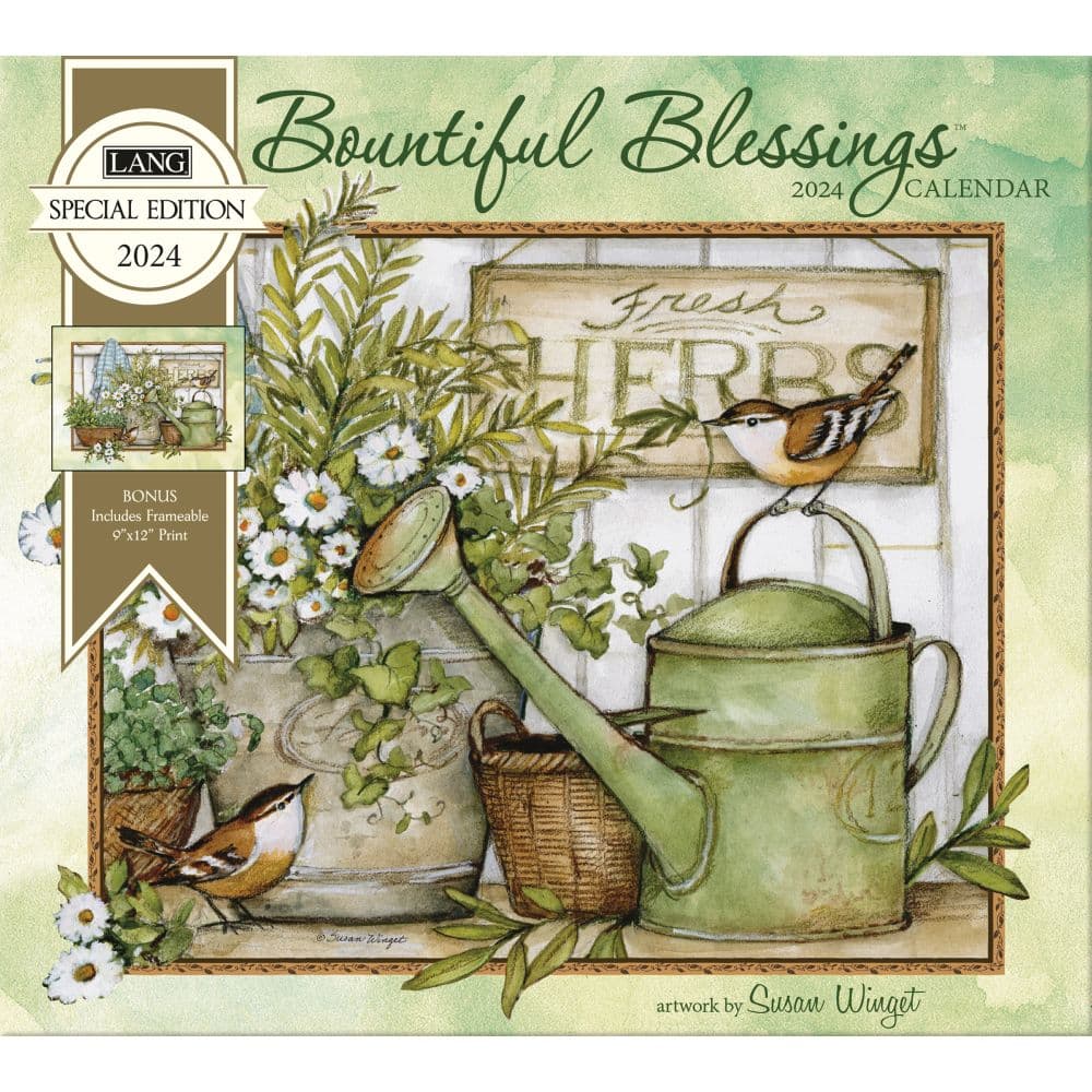 Bountiful Blessings Special Edition 2024 Wall Calendar