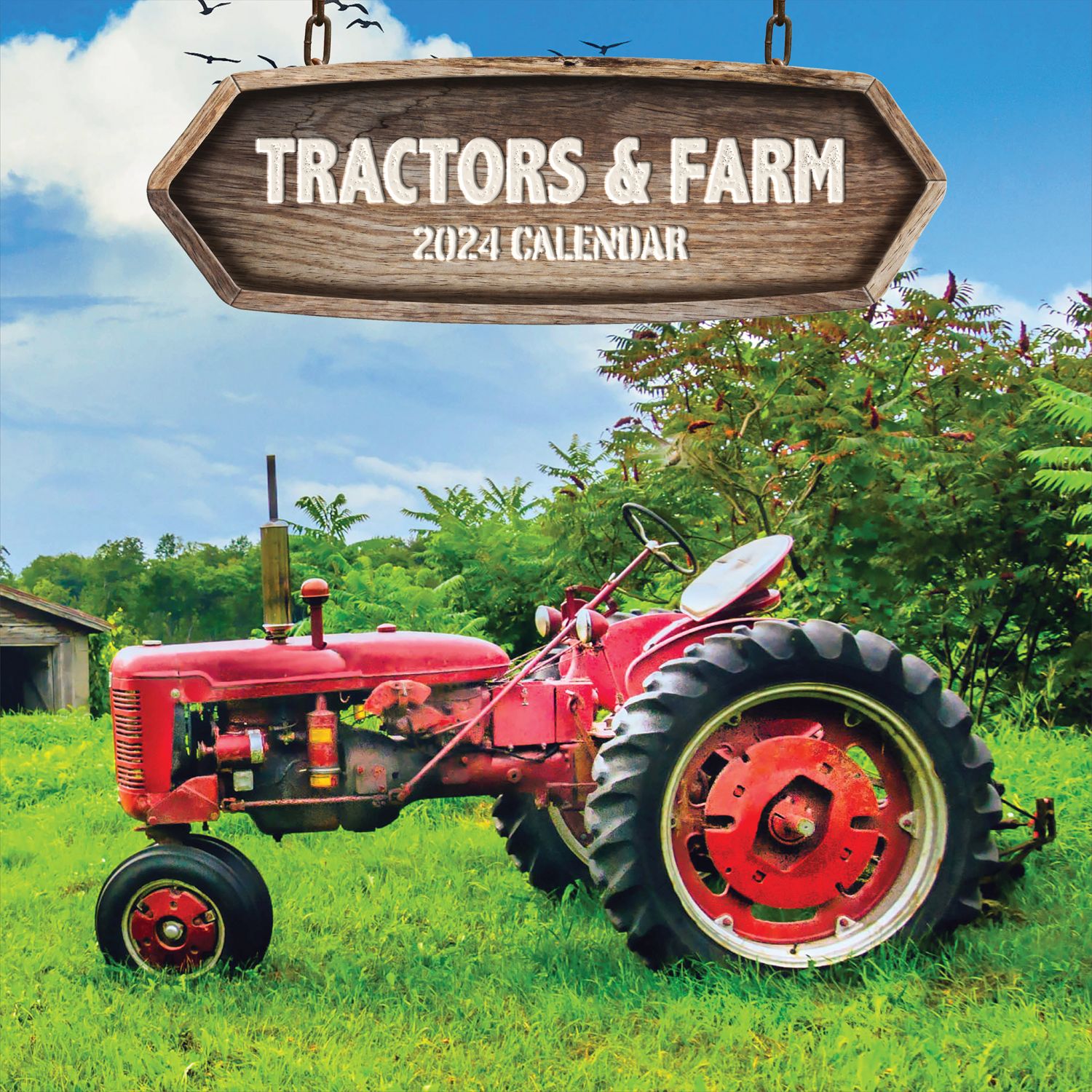 Tractors Vintage Farm 2024 Wall Calendar