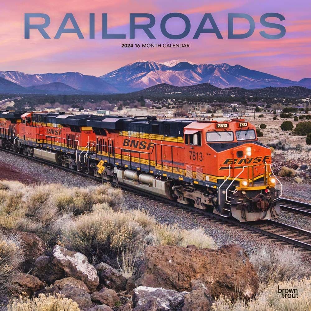 Railroads 2024 Wall Calendar