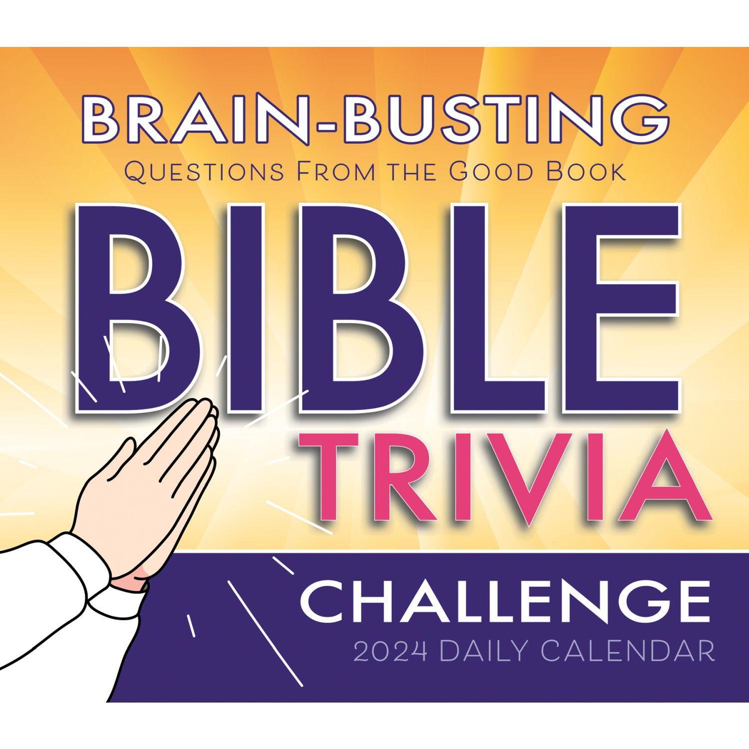Brain Busting Bible Trivia 2024 Desk Calendar