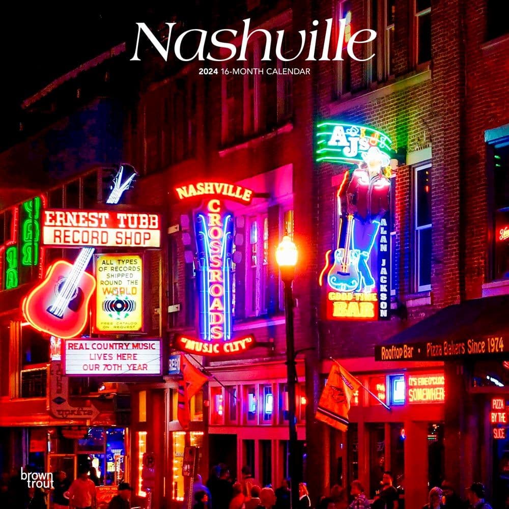 Nashville 2024 Wall Calendar
