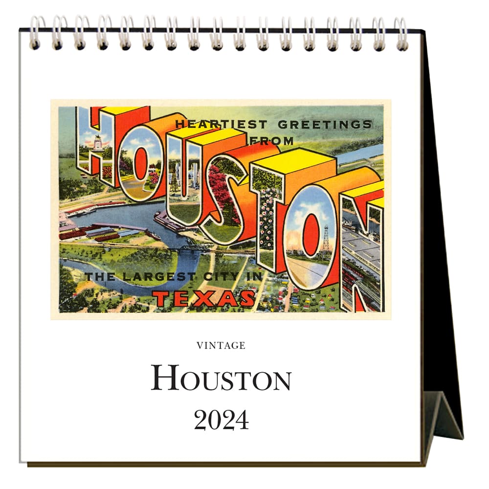 Houston 2024 Easel Desk Calendar