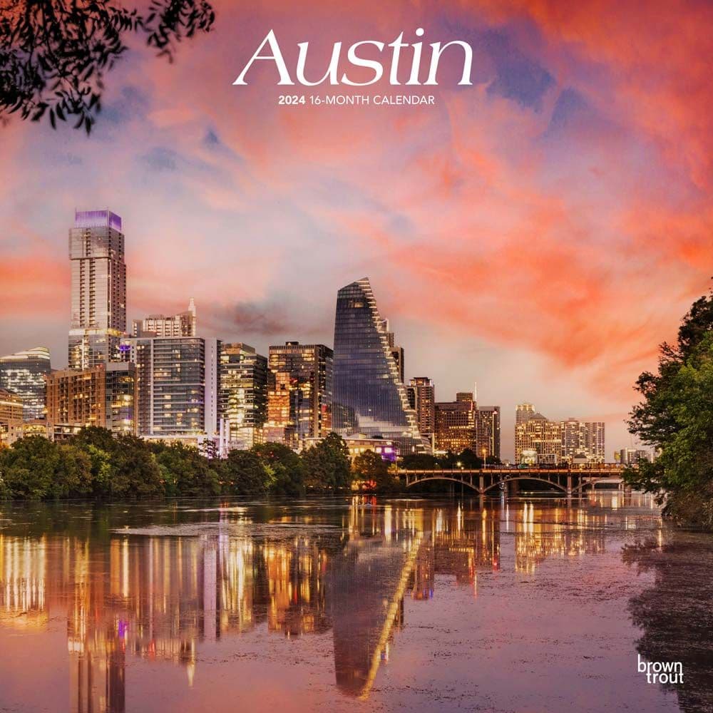 Austin Texas 2024 Wall Calendar