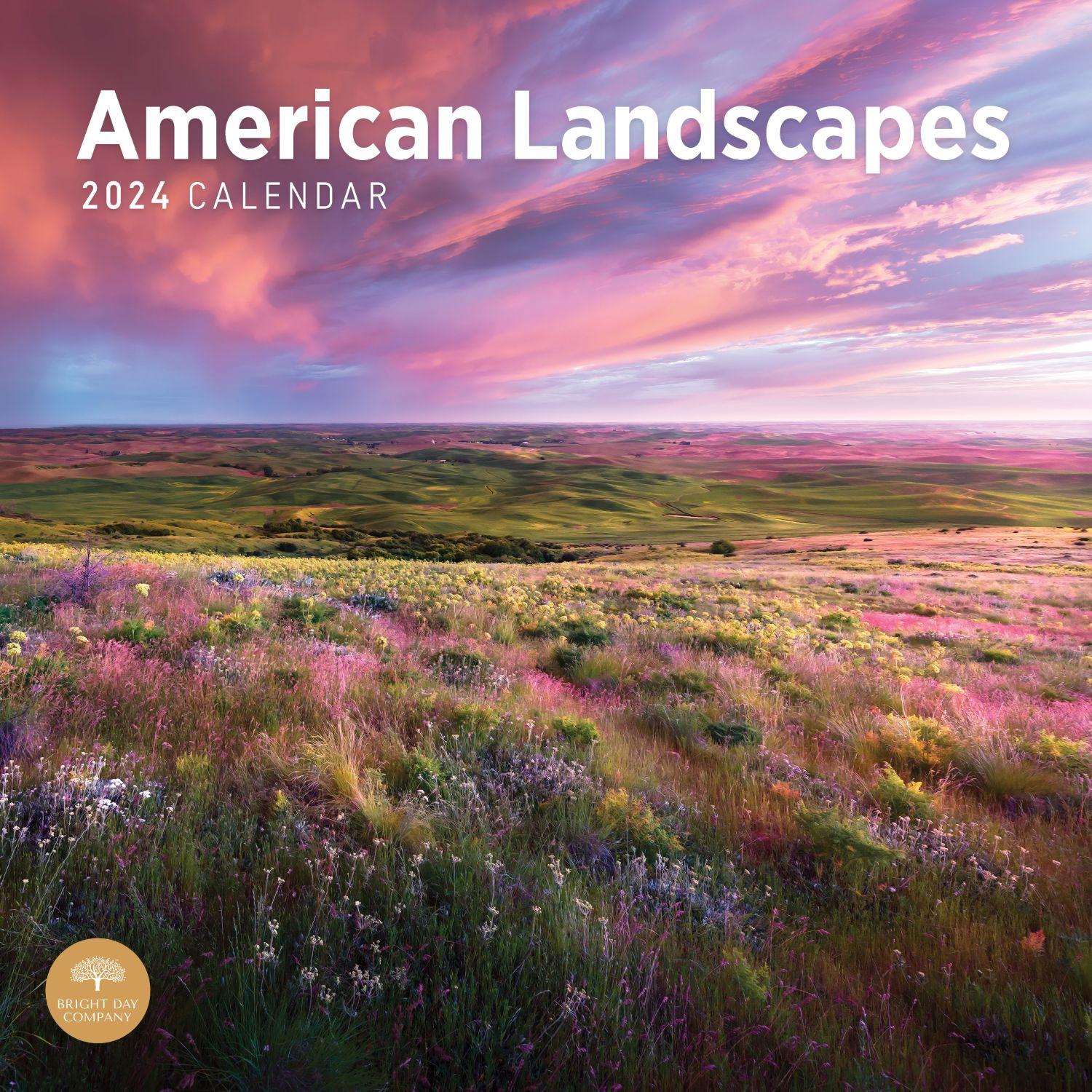 American Landscapes 2024 Wall Calendar