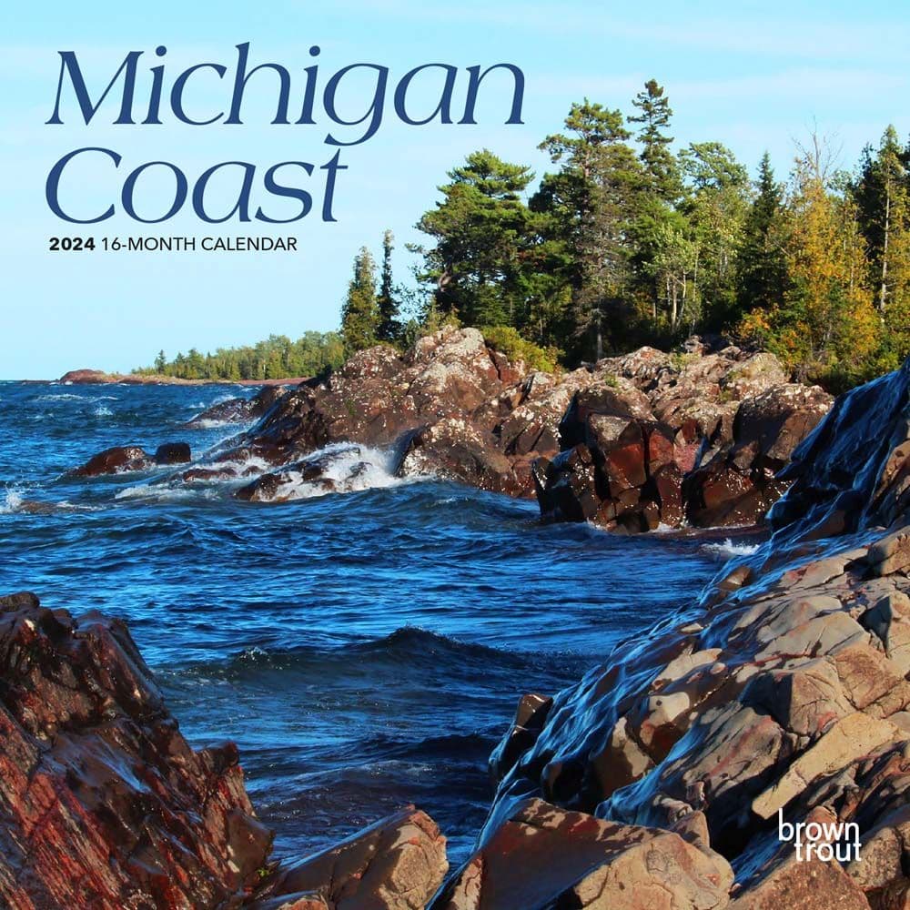 Michigan Coast 2024 Mini Wall Calendar