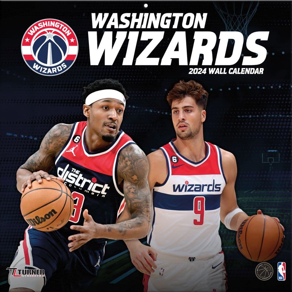 NBA Washington Wizards 2024 Wall Calendar