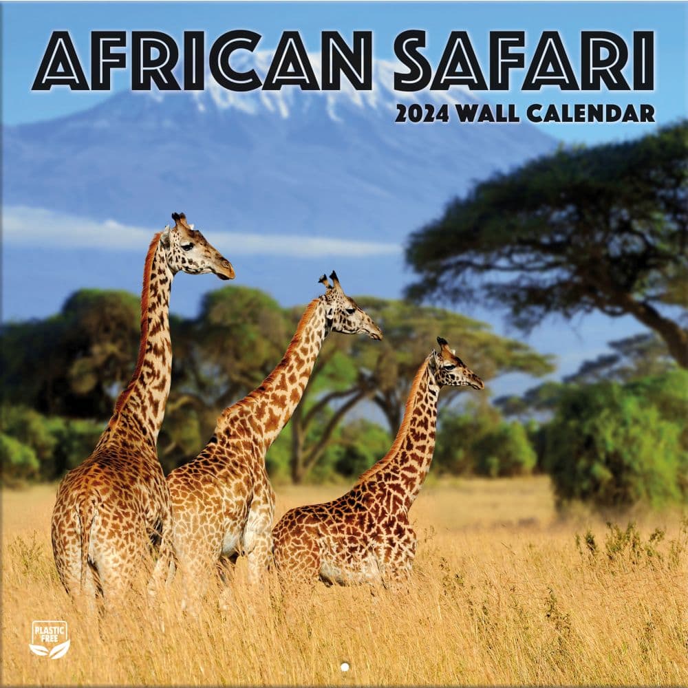 African Safari 2024 Wall Calendar
