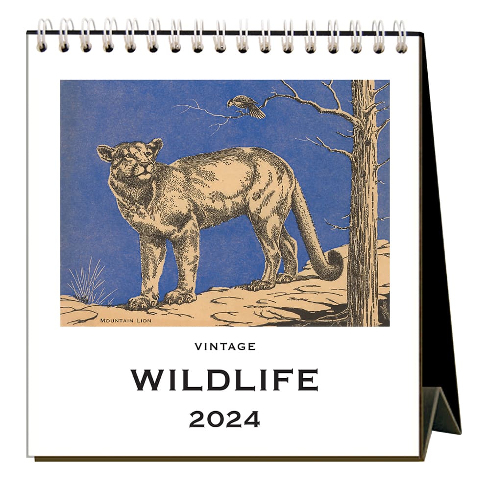 Wildlife 2024 Easel Desk Calendar