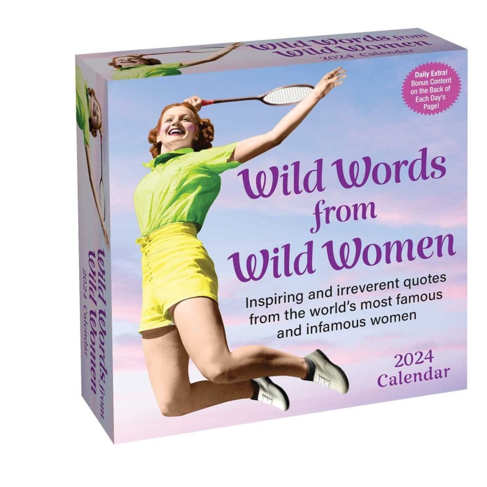 Wild Words From Women 2024 Desk Calendar