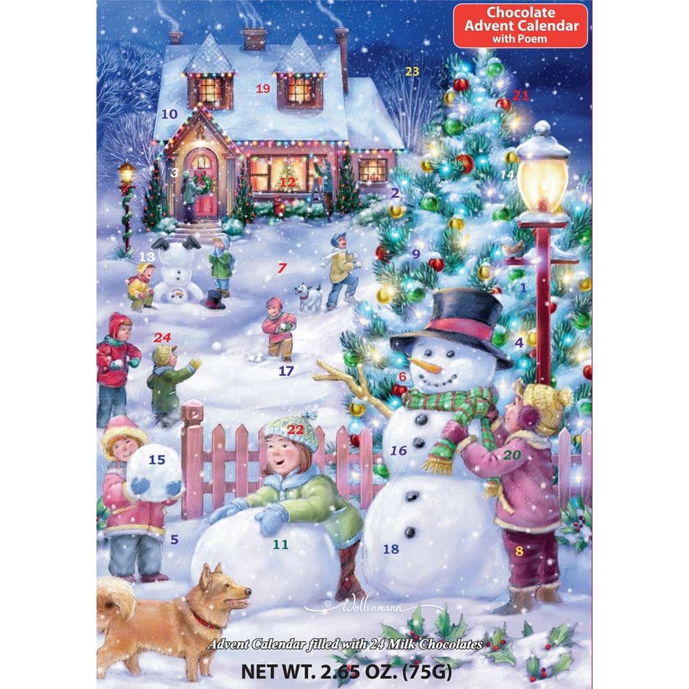 Snowman Celebration Chocolate Advent Calendar