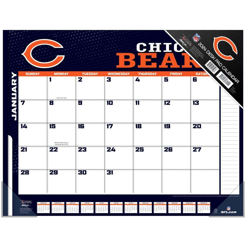 NFL Chicago Bears 2024 Desk Pad