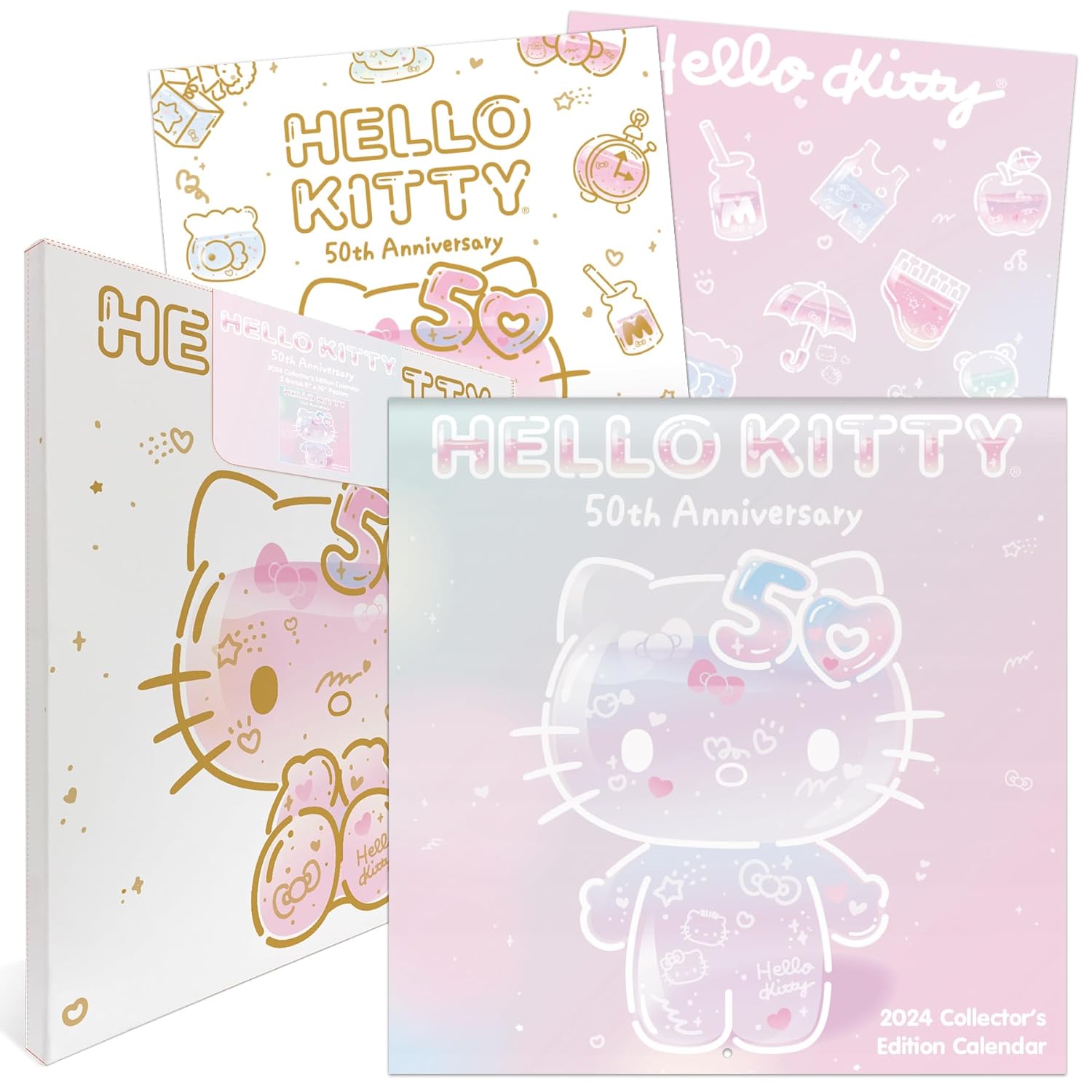 Hello Kitty 50 Year Collectors Edition 2024 Wall Calendar