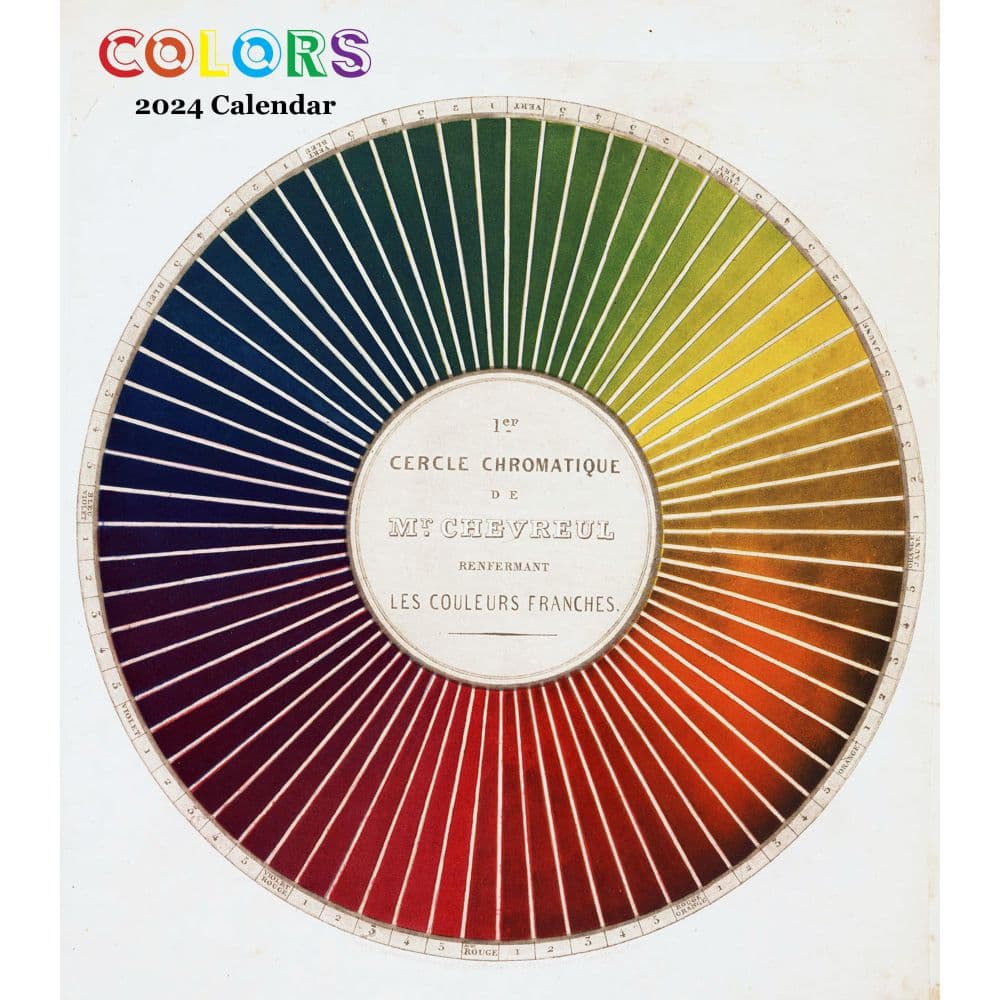 Colors 2024 Easel Calendar