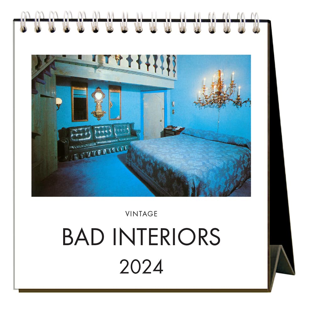 Bad Interiors 2024 Easel Desk Calendar