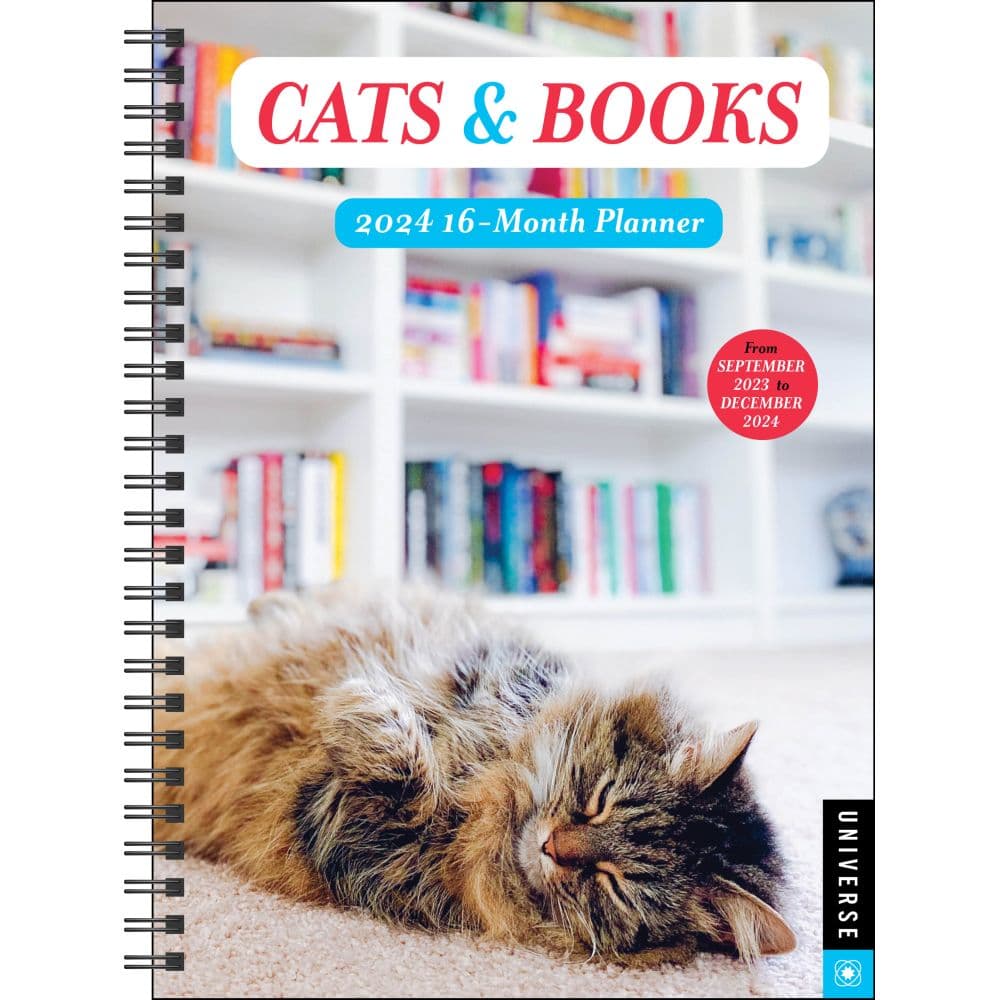 Cats and Books Weekly 2024 Planner